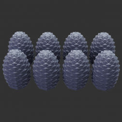 Cast Iron Cones 8 pcs